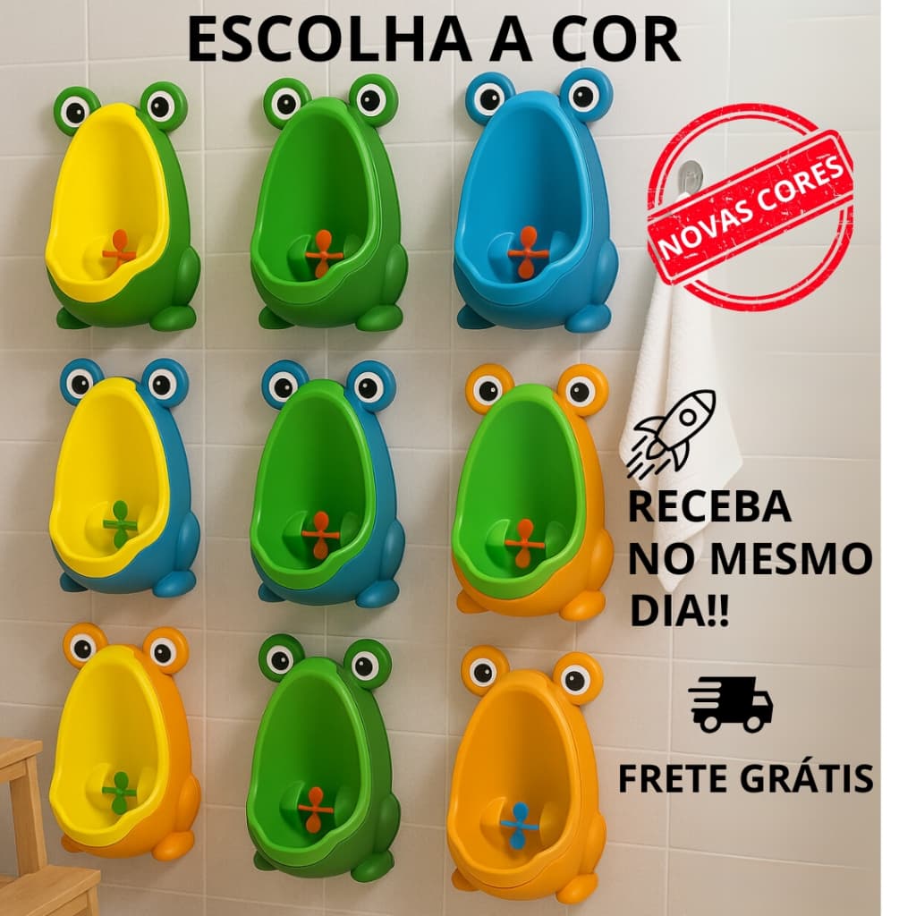 Mictorio Sapinho Infantil Pinico Desfralde Criança Treino Baby Todas Cores