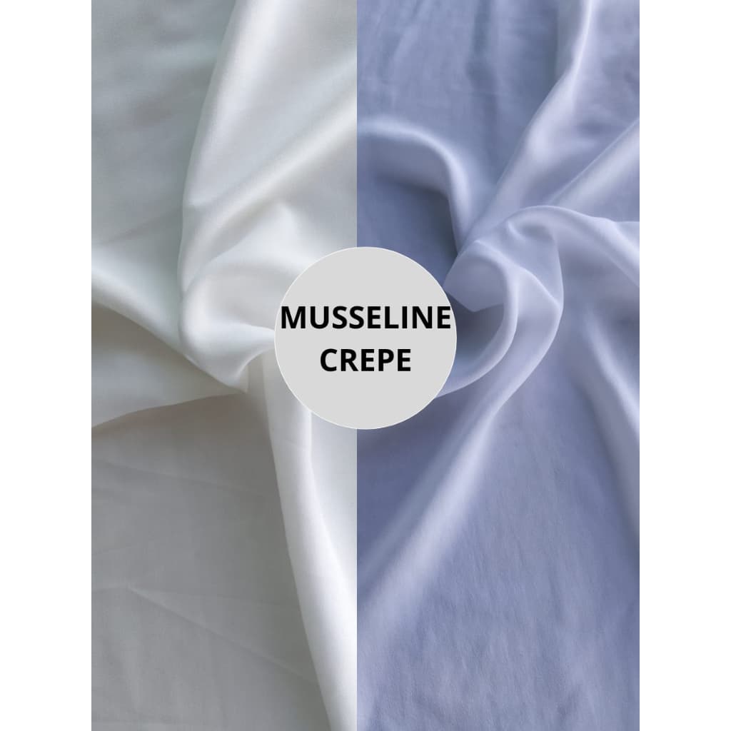 Toque de Seda Crepe GGT New Sabiá  Georgette Jorgete Musseline 1M Tecido 100% Poliéster 1.50m largura