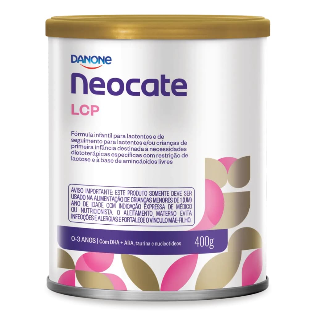 Neocate LCP Fórmula Infantil 0-3 Anos 400g Danone venc mes 05/2026