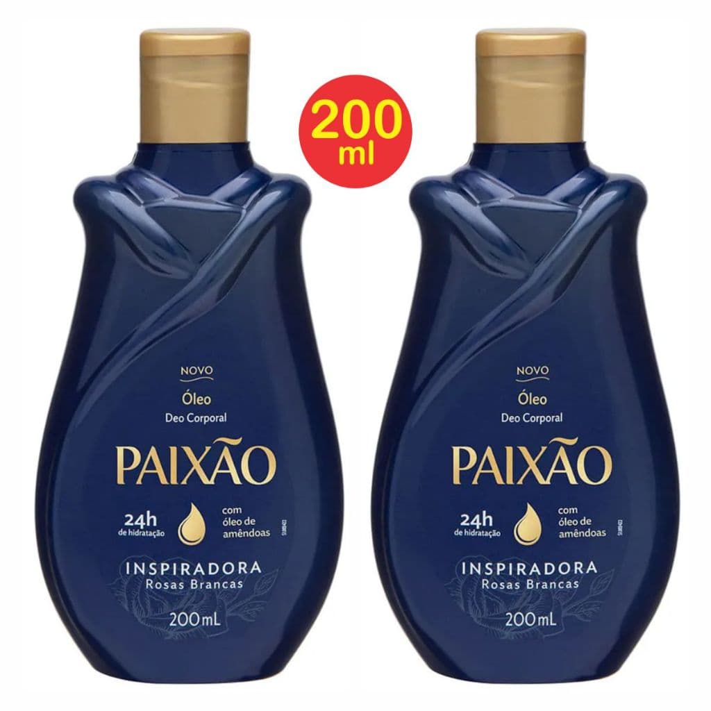 2X Óleo Corporal de Amêndoas Paixão Inspiradora 200ml