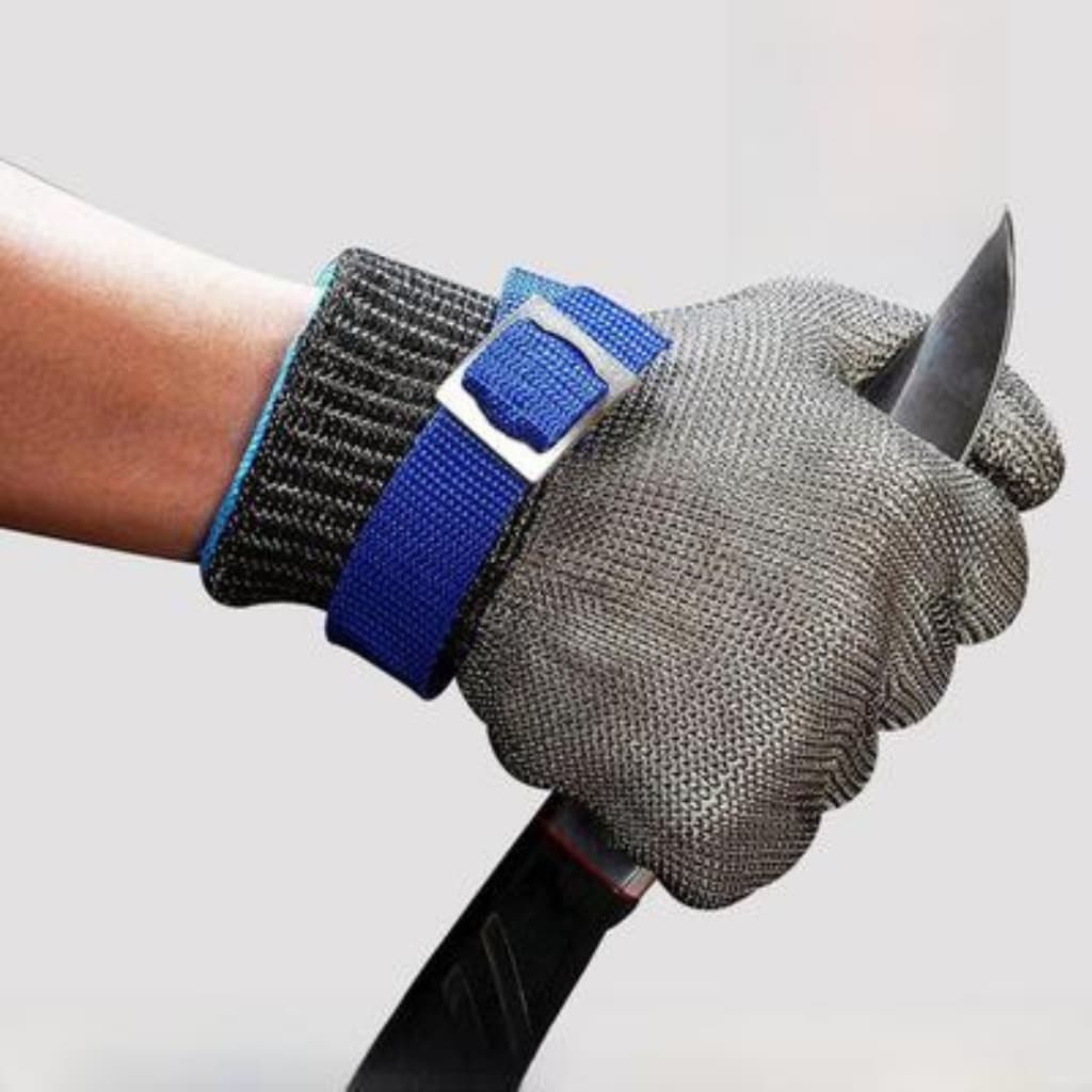 Luva de Aço para Açougue Peixaria Lorben Segurança Luva De Proteção Anticorte