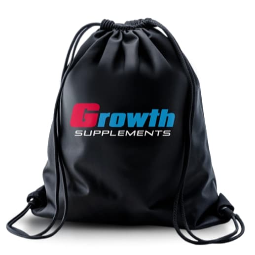 Sacola Tipo Mochila Logo Bolsa Saco Bag Esportiva Fitness Academia Escola Faculdade Growth