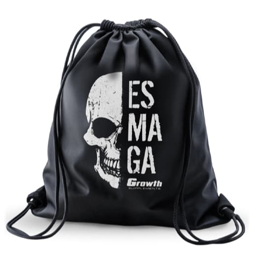 Sacola Tipo Mochila Caveira Esmaga Bolsa Saco Bag Esportiva Fitness Academia Escola Faculdade Growth