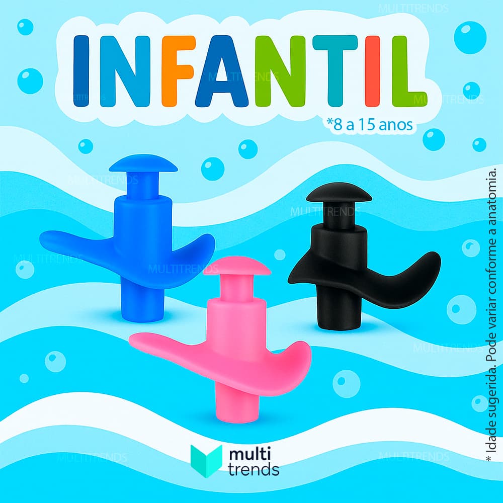 Protetor de Ouvido Infantil para Natação