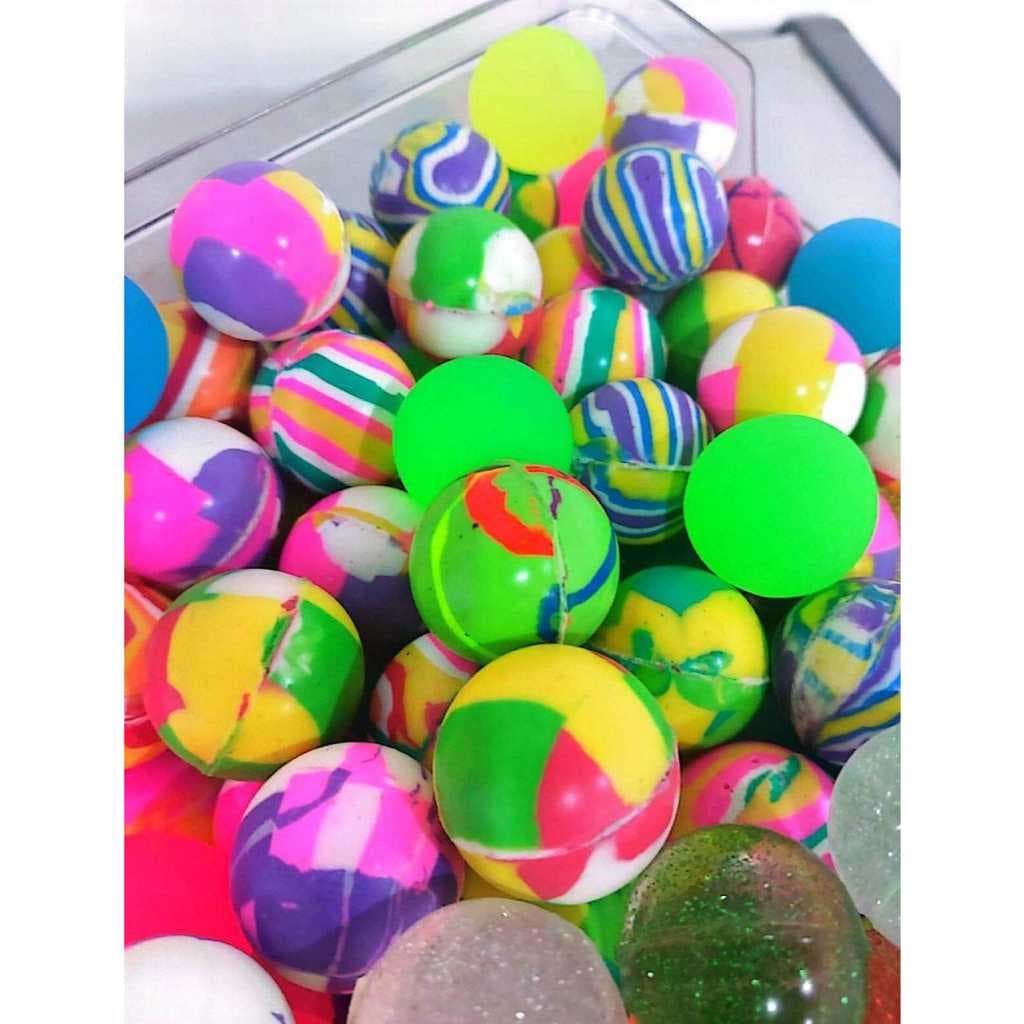 Kit Bolinhas Pula Pula 27mm multicoloridas Festas Lembrancinhas maquina de Bolinha