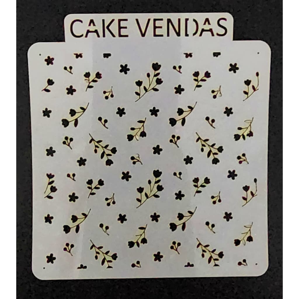 Stencil Fundo Florzinhas