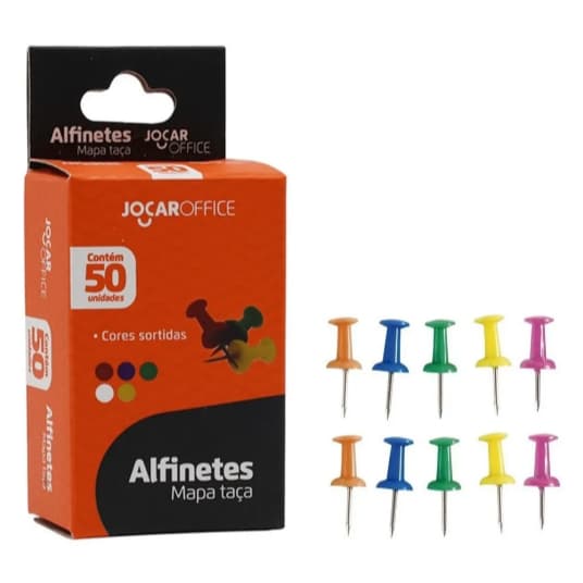50 Alfinete 8mm Coloridos Alfinetes Pequenos Para Lousa Quadro Cortiça Feltro
