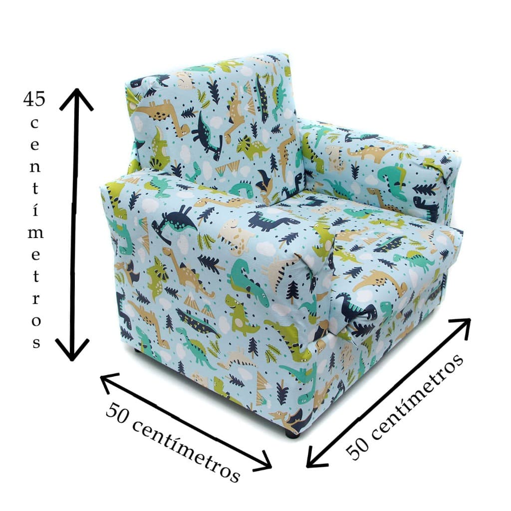 Mini Sofazinho Infantil Estampa Divertida Macio Leve Conforto Para Criança Menina Menino Quarto Sala