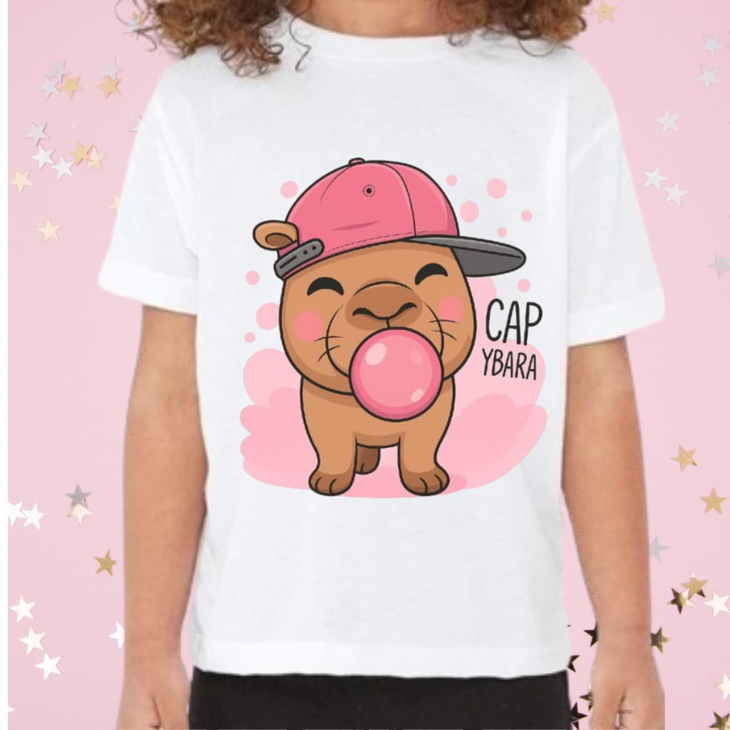Camiseta Infantil Blusa Tshirt Estampa Capivara