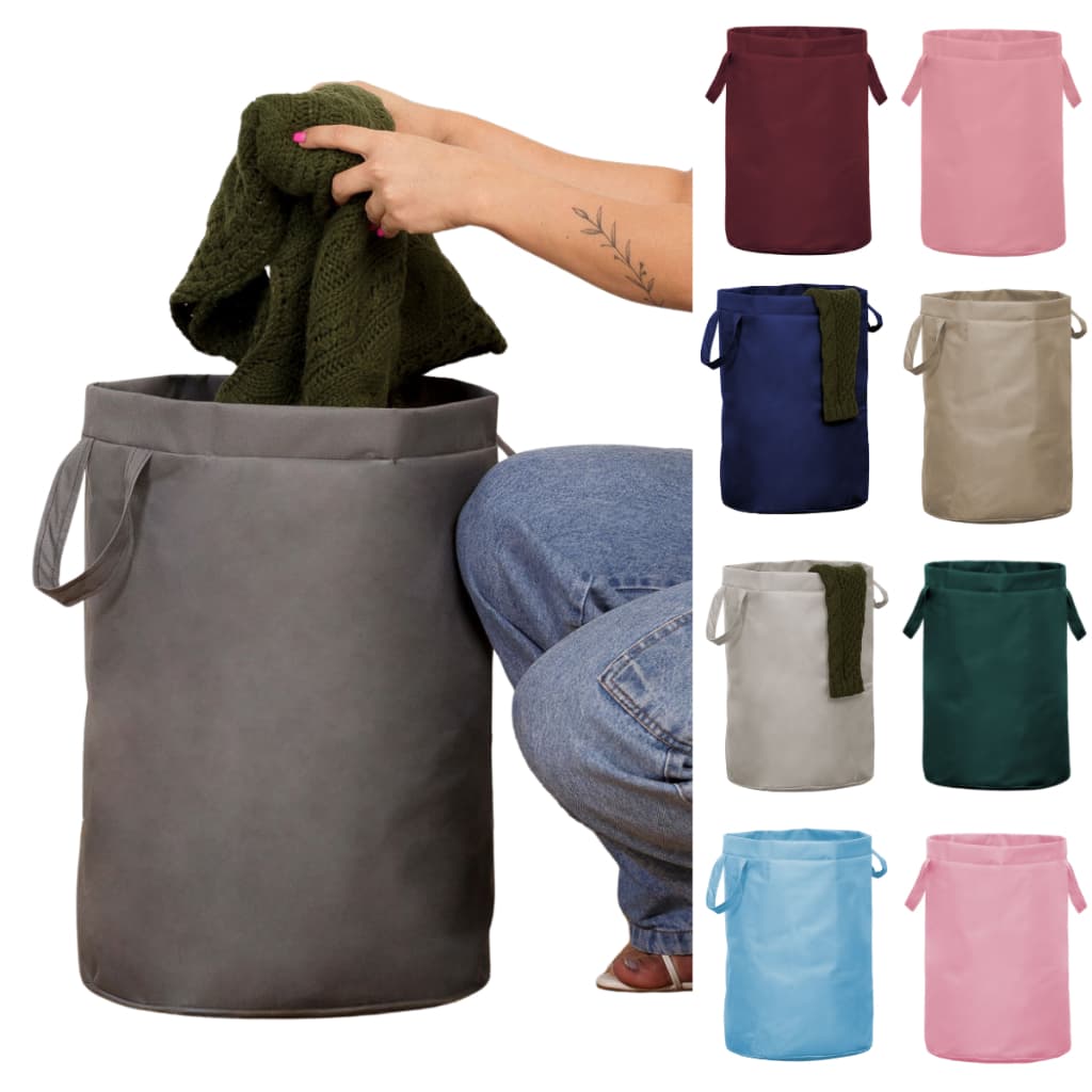 Cesto De Roupa Grande 35x50/40x60Cm 48L/75L Caixa Cesto Dobrável Para Roupas E Brinquedos Cesto Infantil Cores Diversas