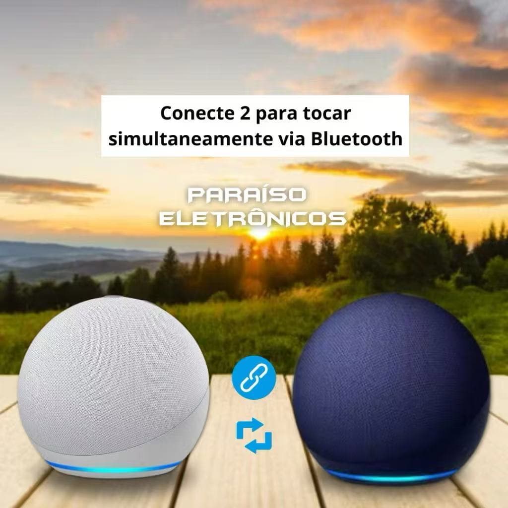 ORIGINAL-Caixa de Som Bluetooth 5W com LED Colorido Portátil Compatível com Alexa Rádio FM e USBxuxu