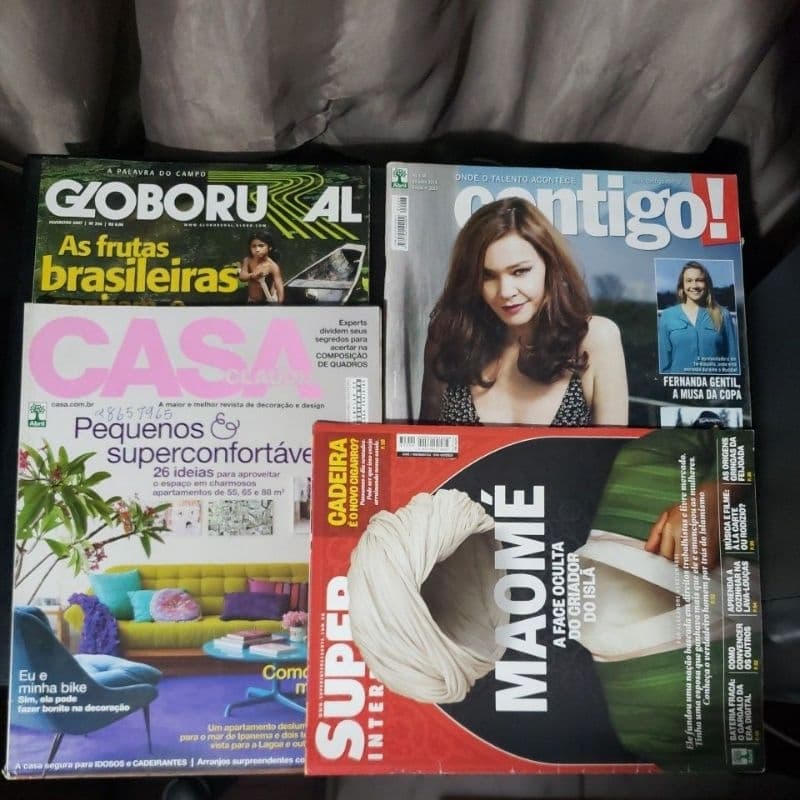 revistas para consultório. Seis revistas famosas variadas. uso escolar.