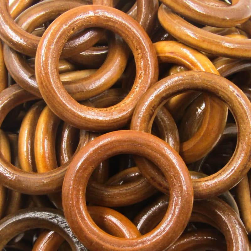 argola madeira para artesanato cortina guardanapo