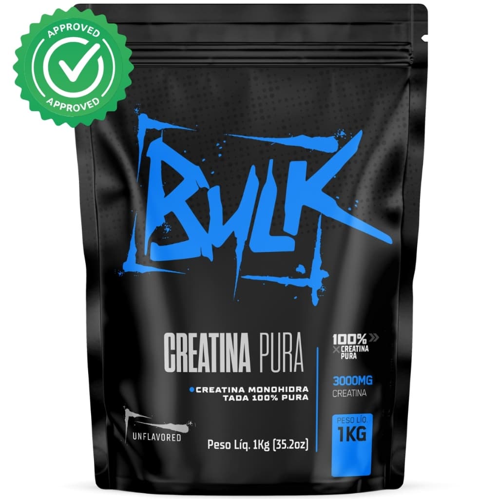 Creatina Monohidratada 100% Pura Laudo Aprovado - Bulk Nutrition
