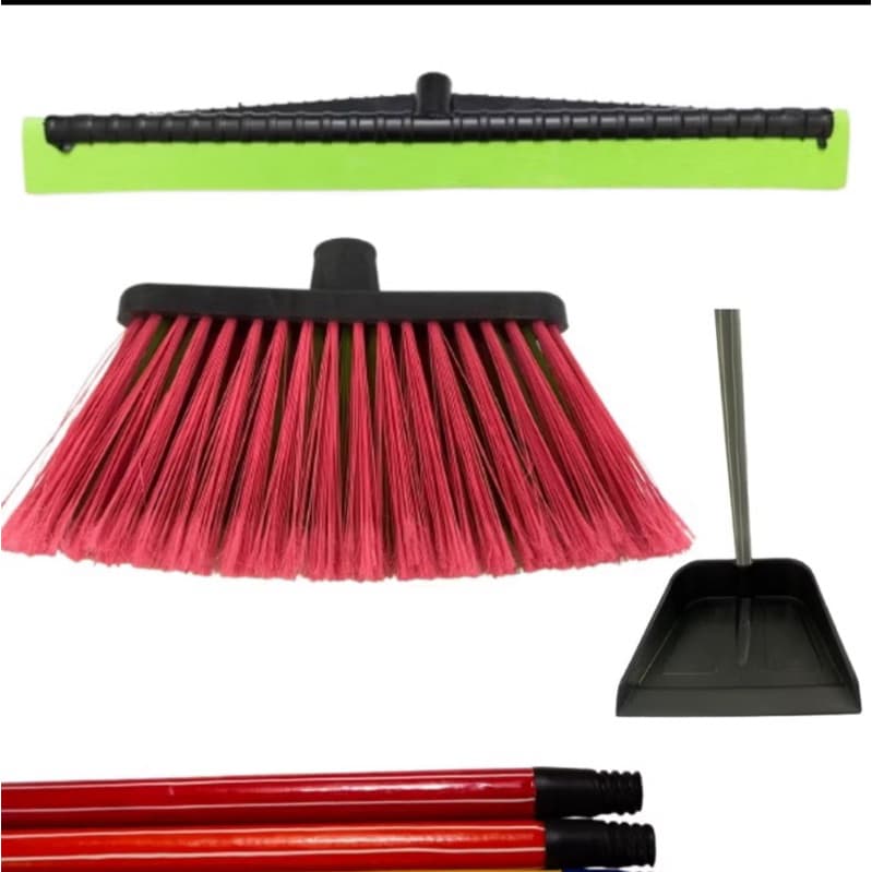 Kit Siena Top com 6 itens - Rodo plast 40 cm pa preta com cabos