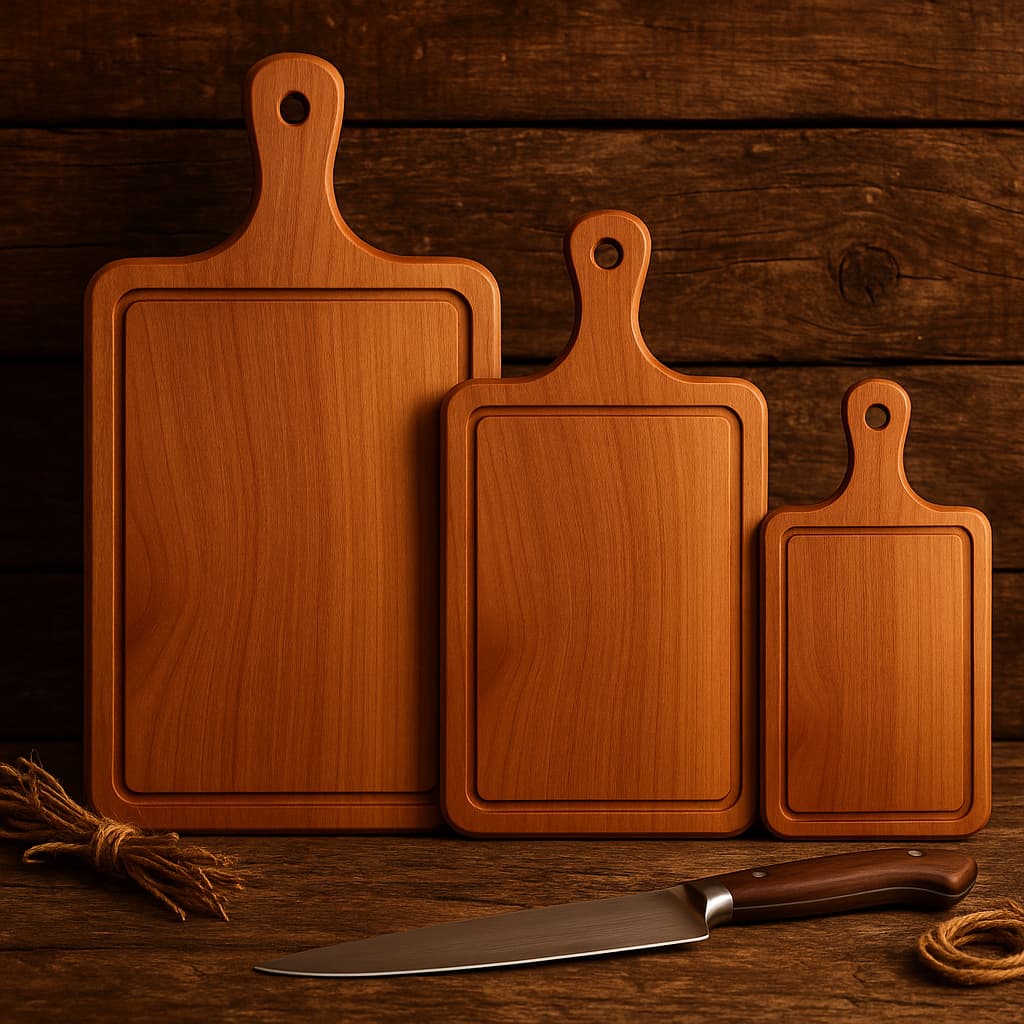 Kit 3 Tábuas de Carne para Cozinha – Resistentes, Práticas e Ideais para Cortes de Carnes, Legumes e Temperos