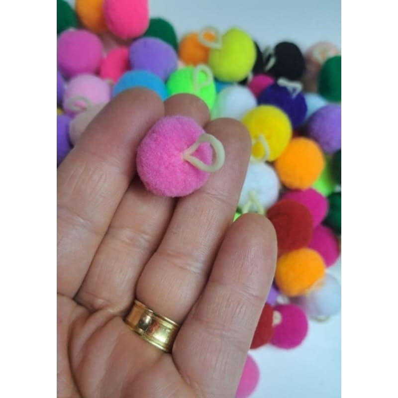 10 Laços Pet Pompom Fêmea Macho Banho Tosa Petshop