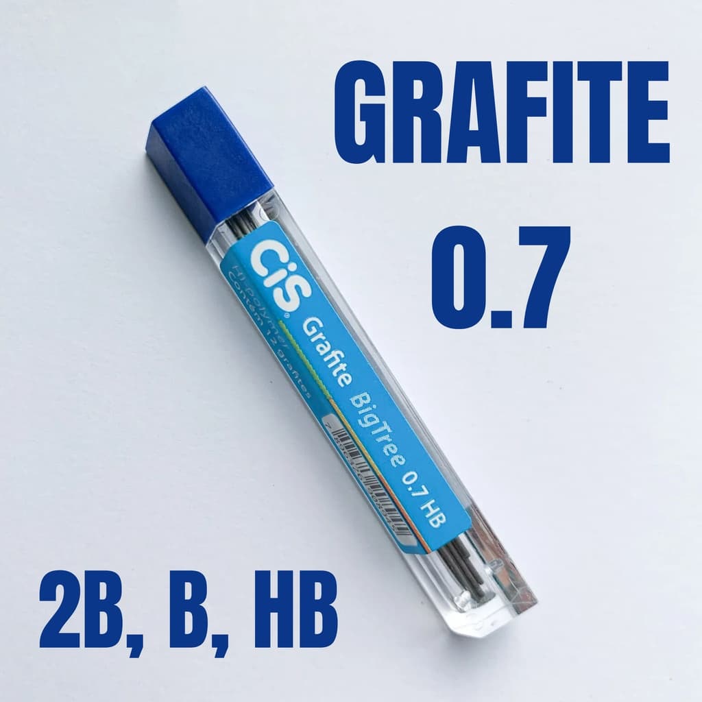 Grafite Cis para Lapiseira 0.7 2B - 12 Unidades