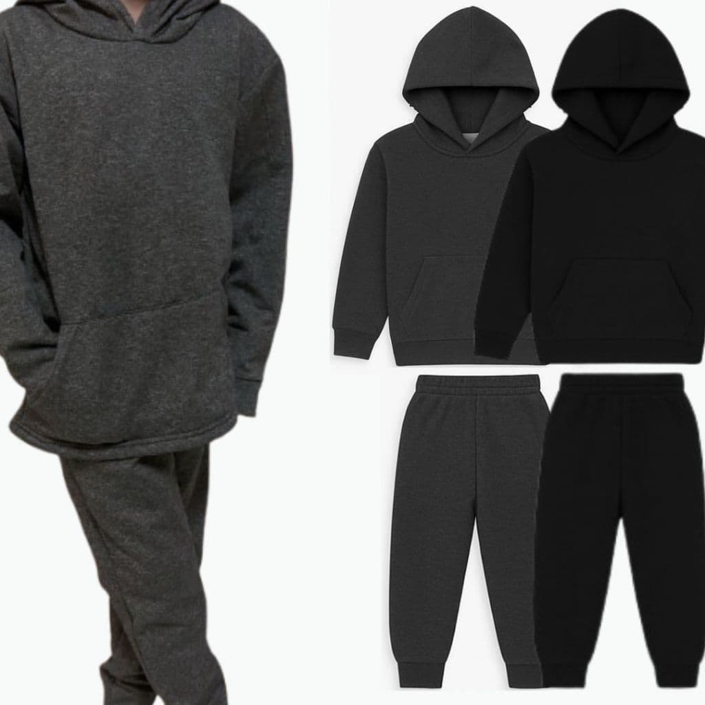 Conjunto Moletom Canguru Infantil PELUCIADO Menino/Menina Tamanho 4 ao 12