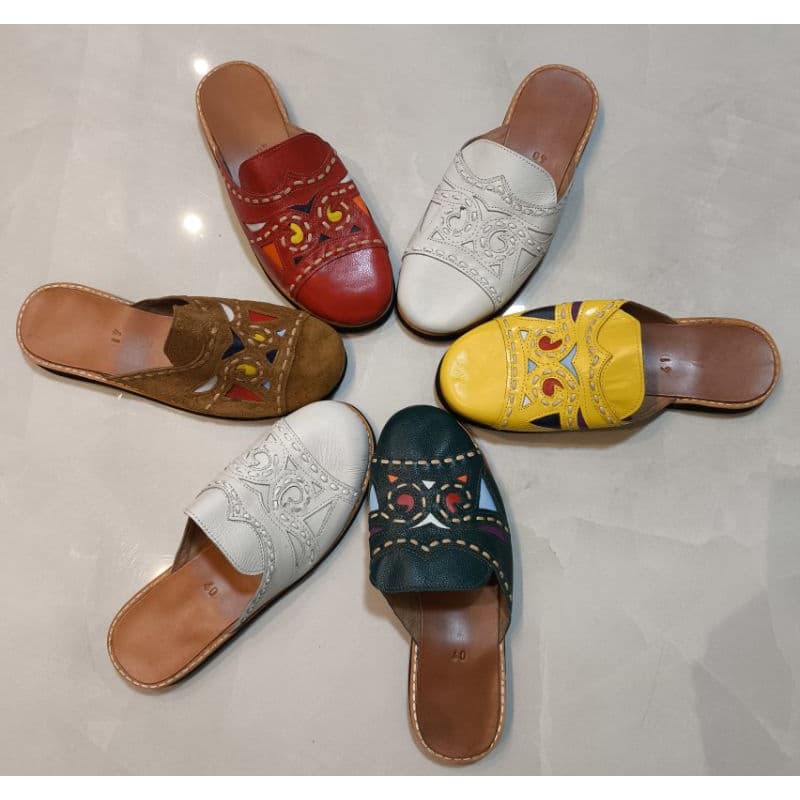 Mule de Couro Pantufas Promoção Couro Legítimo