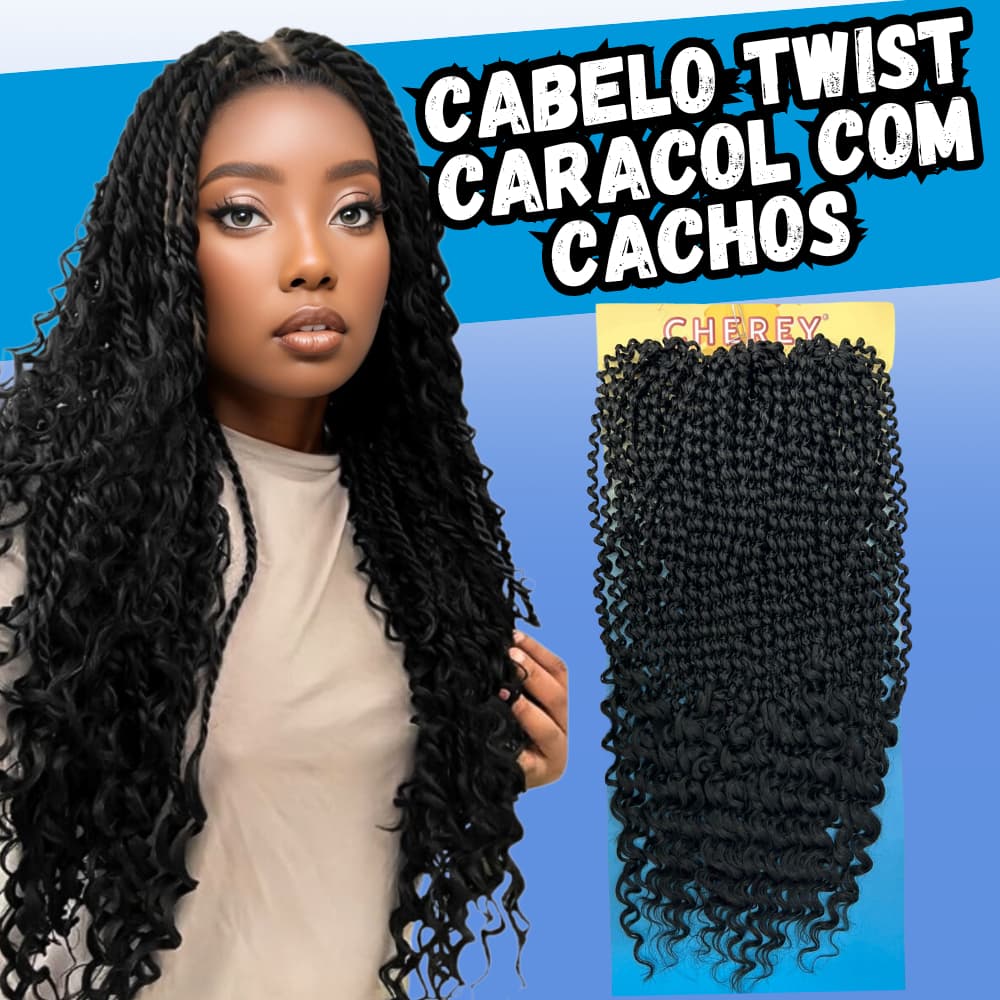 Cabelo Praia Caracol Twist Cacheado Longo Crochet Braids