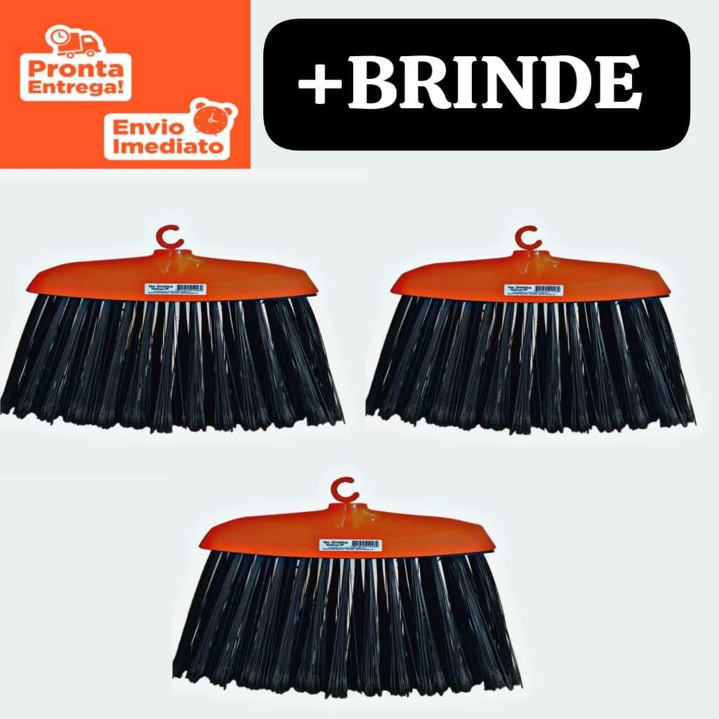KIT C/3 Vassouras Condor Multiuso – Práticas, Duráveis (A pronta entrega)