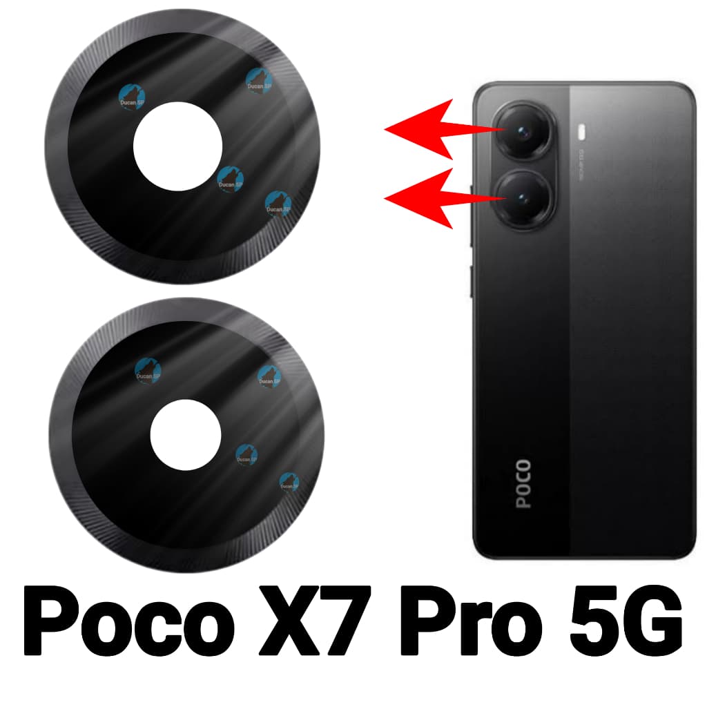 Lente da câmera Xiaomi Poco X7 Pro 5G Vidro traseiro da câmera Vidrinho Original