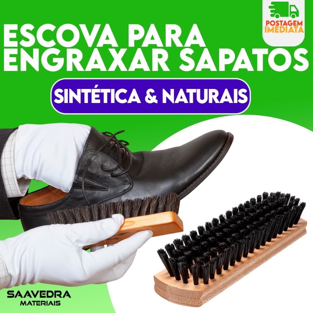 Escova Sapato Lustrar e Engraxar Macia - Condor