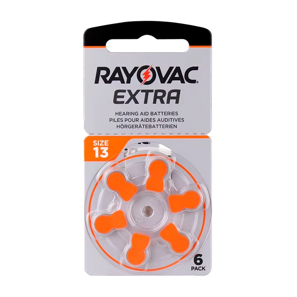 Pilhas para Aparelho Auditivo Size 13 - Cartela 06 Unidades