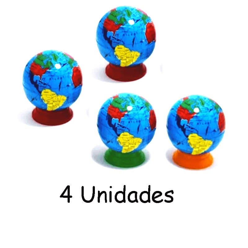 Apontador Escolar Com Depósito Globo Terrestre Kaz