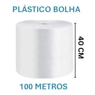 Bobina Plastico Bolha 40cm x 100 mts Alta Qualidade Proteção Resistencia Ideal para  Empacotamento e E-COMMERCE