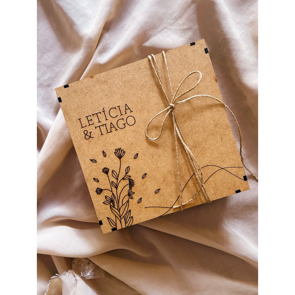 Caixa Convite Personalizada de Casamento – Padrinhos, Madrinhas e Pais
