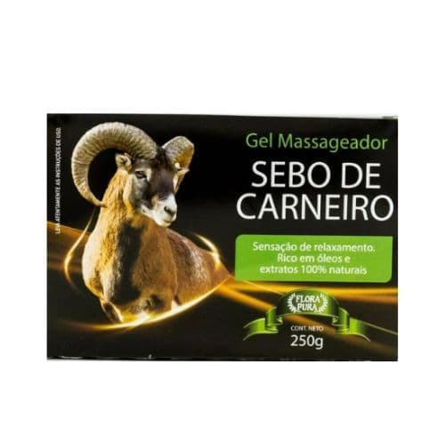 GEL MASSAGEADOR SEBO DE CARNEIRO FLORA PURA 250g