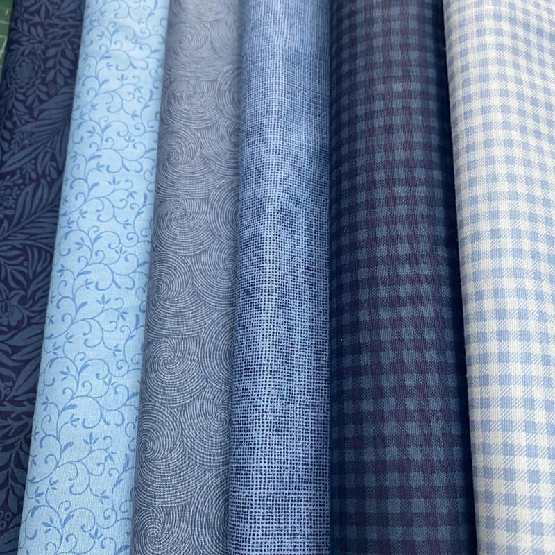 Tricoline 100% algodão cor azul costura criativa, patchwork, bonecas e outros artesnatos (50cmx1,50mt)