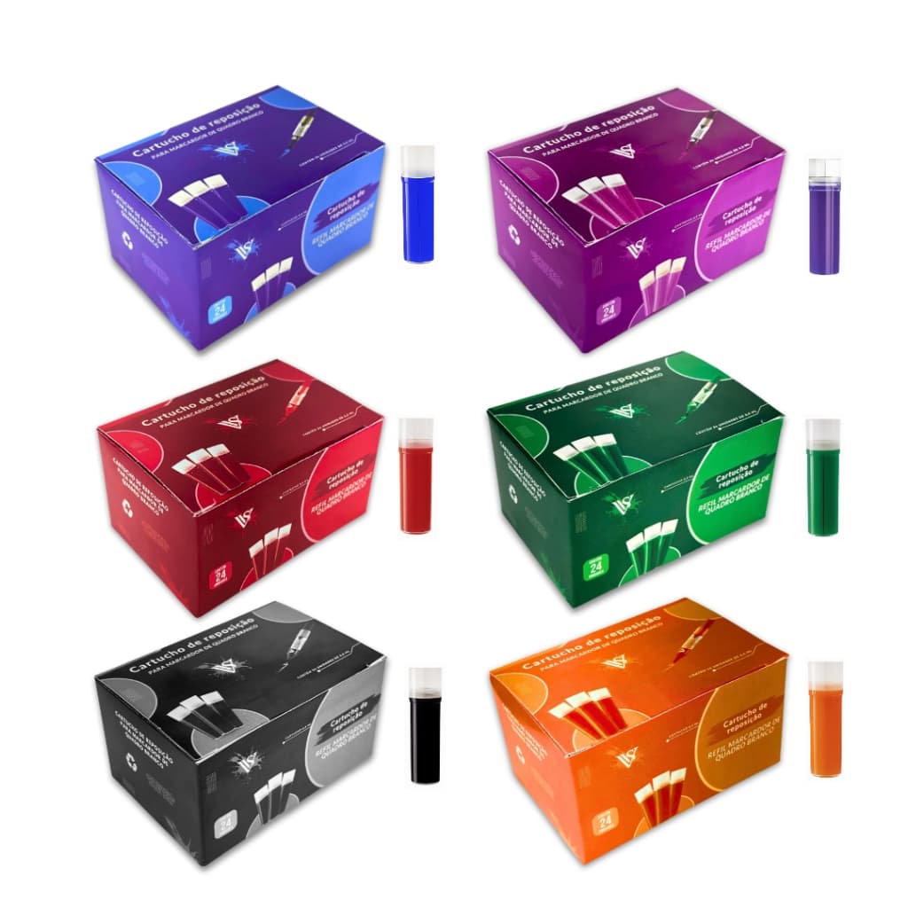 Recarga Do Pincel Pilot Board Master Caixa c/ 24 Unidades - NÃO MANCHA O QUADRO