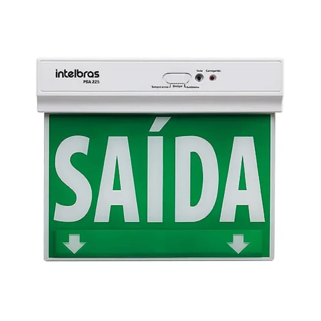 Luminária de Balizamento Placa de Sinalização Intelbras PSA225 - Dupla Face