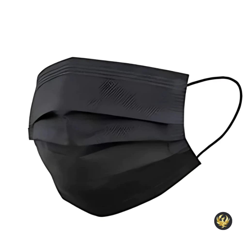 Kit 300 Máscara Descartável PRETA Tripla Camada
