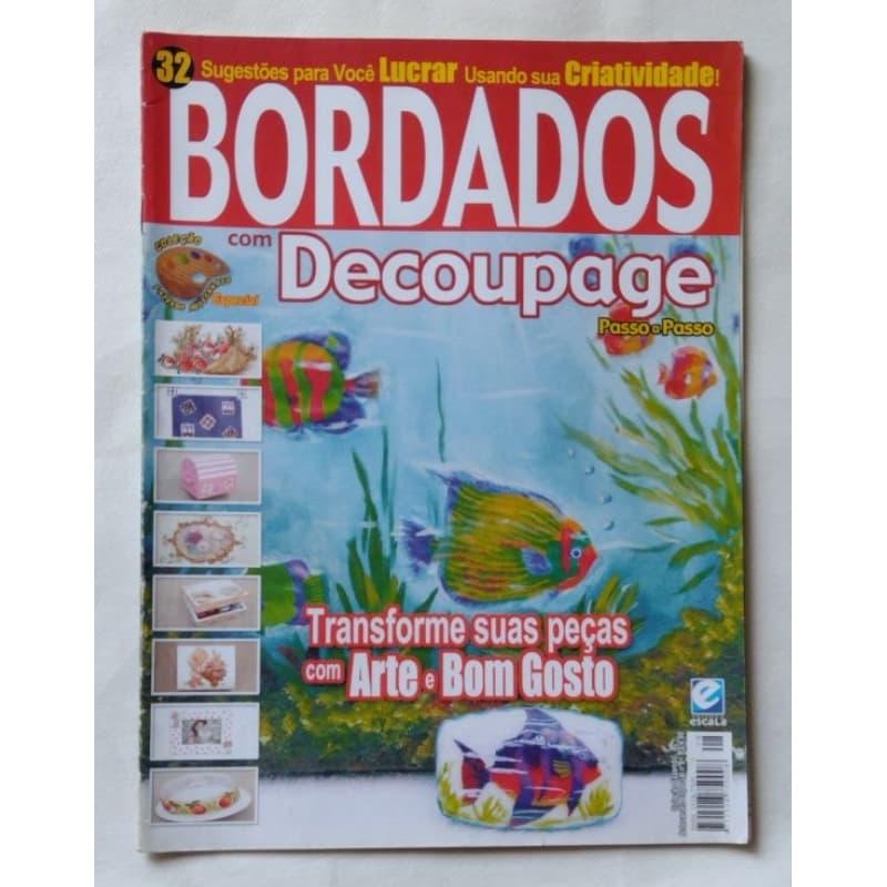 Revista Bordados Com Decoupage Em Várias Superfícies