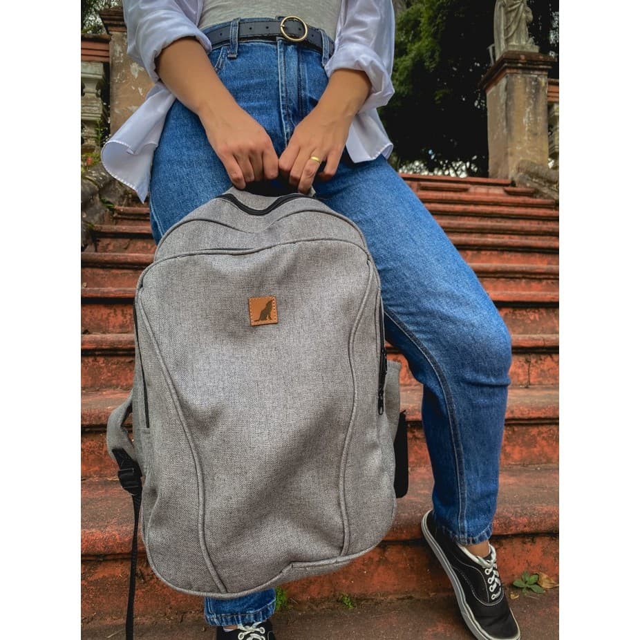 Mochila Notebook Bolsa Resistente Masculina Feminina Estilo Escolar e Faculdade Passeio