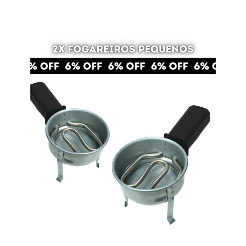 2 Panelas Aquecedoras Elétricas Pequenas/Fogareiro Elétrico 110V OU 220V