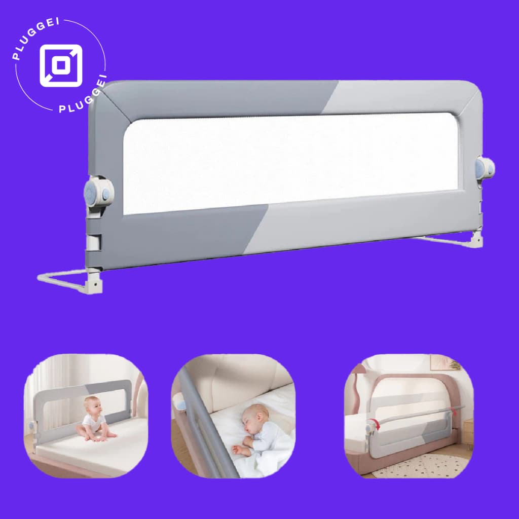 Grade de Cama com Proteção Infantil Idosos Bebê com Tela de Segurança 1,2m 1,5m 1,8m 2m