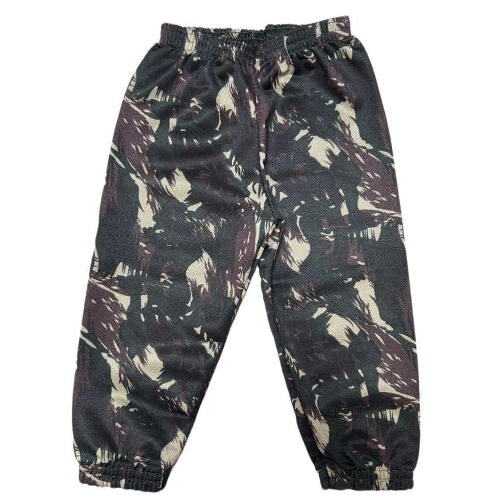 Calça Jogger Infantil Menino Camuflada Exército Masculino Camuflado Tamanhos 1 2 3 4 6 8