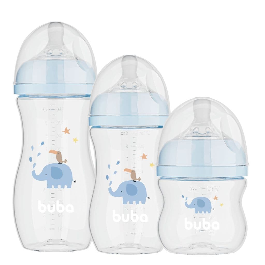 Mamadeira Bebê Easy Flow Nuvem ou Elefante 120ml, 270ml e 330ml Buba