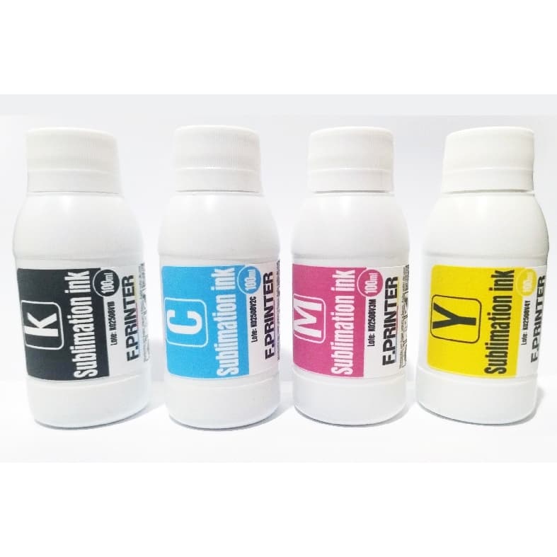 Kit 4 cores Tinta para Sublimação (4x100ml) - Linha Premium