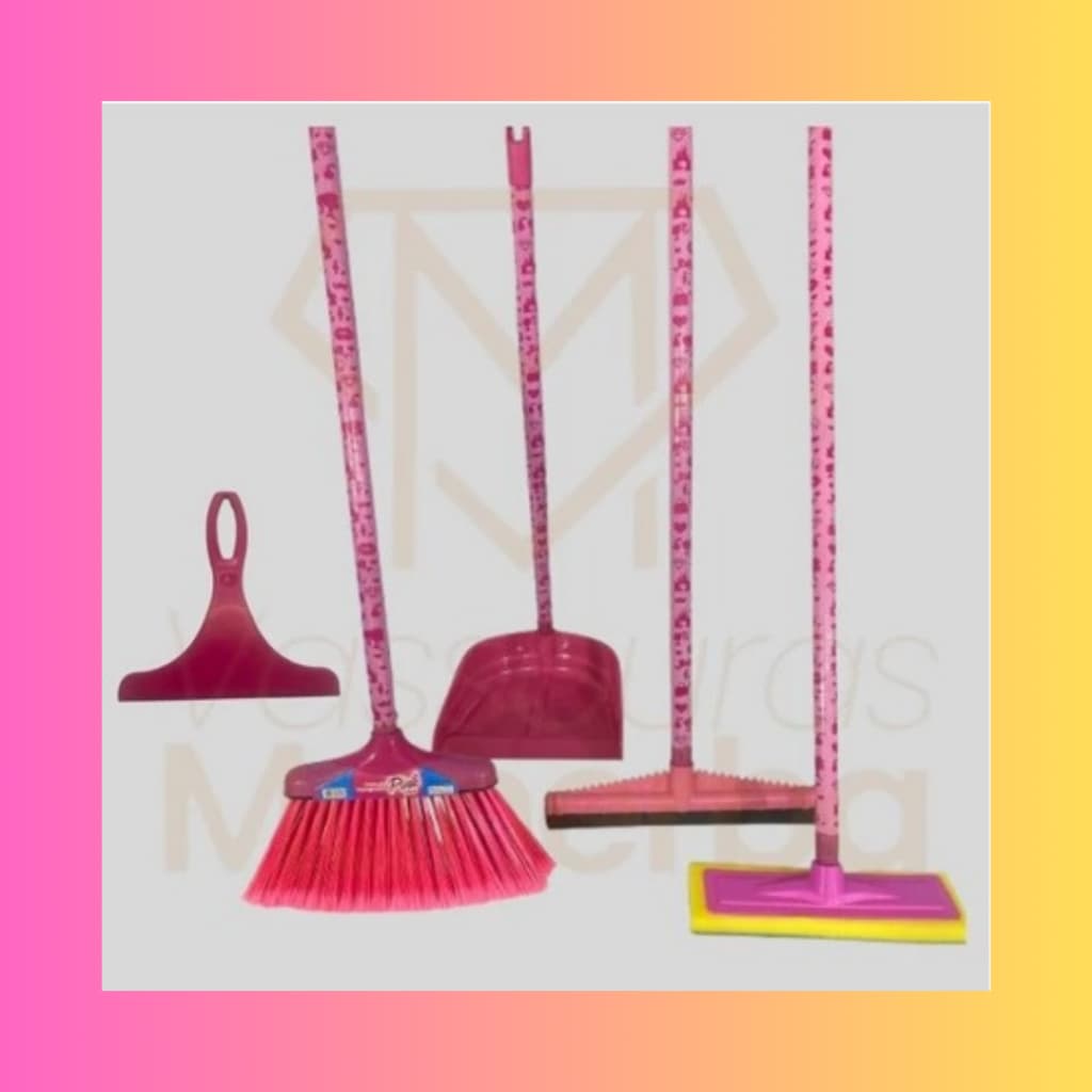 KIT LIMPEZA TUDO PINK + LAVA AZULEJO + RODINHO DE PIA PINK