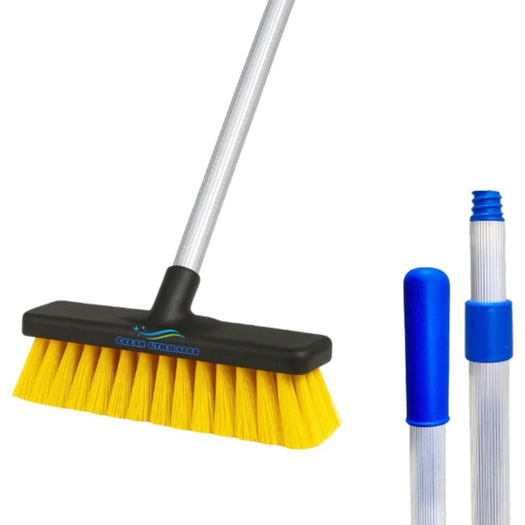 VASSOURA LIMPA PARA-BRISAS PAINÉL SOLAR COM CABO EXTENSÍVEL PROFISSIONAL - LINHA SUPREMA CLEAN