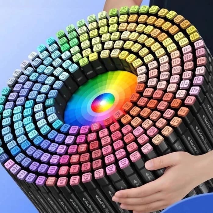 12/24/36/48/60/80/100/120 Cores Caneta Marcadora canetinhas coloridas Kit Com Ponta Dupla/marcador touch/caneta marker