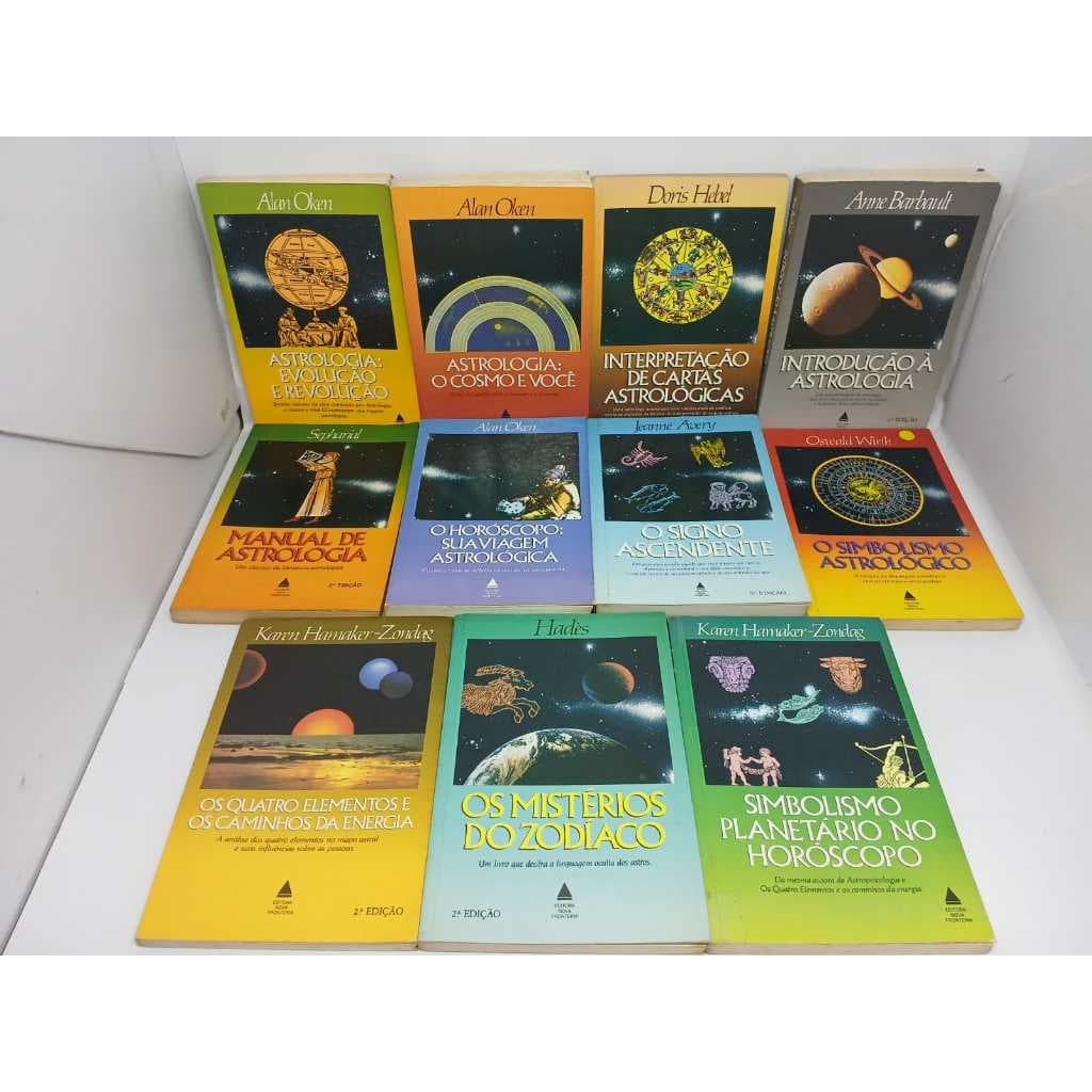 Coleção Livros de Astrologia Editora Nova Fronteira Cosmo Horóscopo Viagem Astrológica