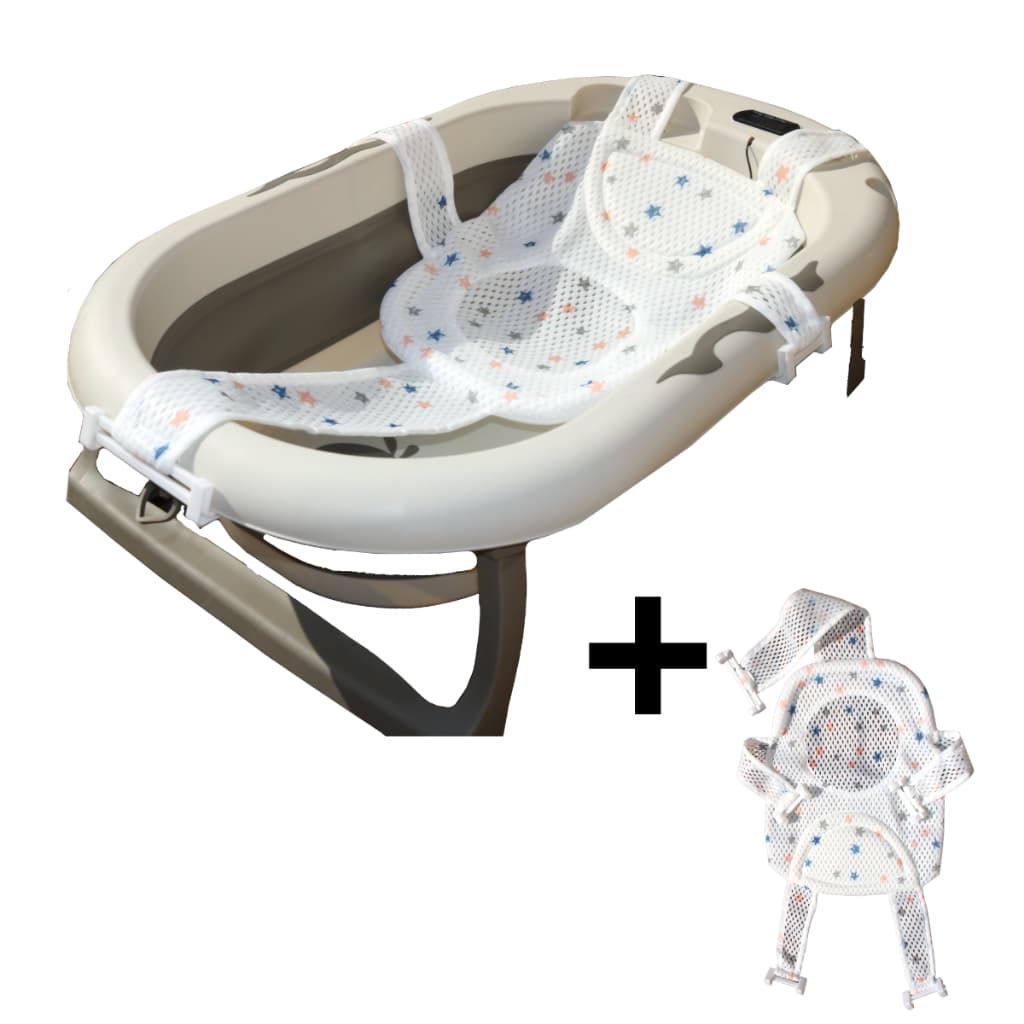 banheira dobrável flexível retrátil com rede banho para bebe