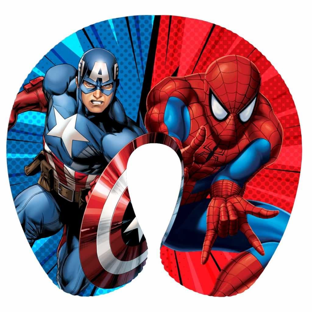 Almofada Travesseiro Protetor De Pescoço Silicone para Viagem Personagens Infantil Vingadores